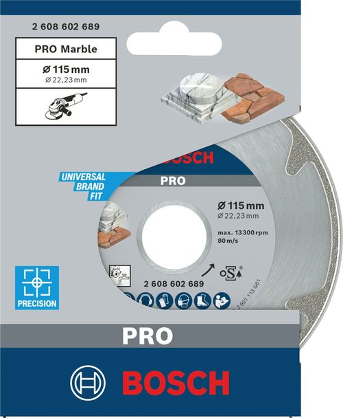 cumpără Disc de tăiere Bosch 2608602689 Disc diamantat Best for Marble 115x22.23x2.2mm în Chișinău 