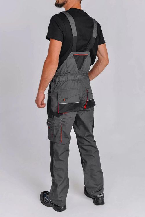 cumpără Echipament de protecție personală Profmet 365712 Salopeta de lucru, 65% poliester / 35% bumbac, sur/negru/rosu, S în Chișinău 