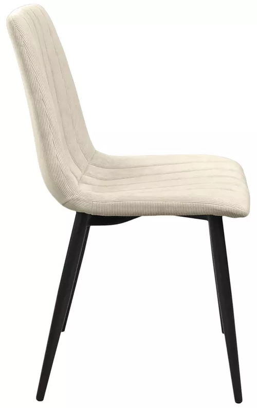 купить Стул Deco DC-90 BGF166-2 Beige Velvet+Black Legs в Кишинёве 