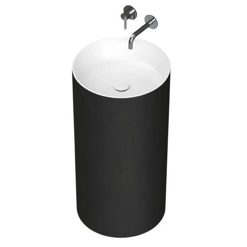 купить Раковина Dremex Gelcoat NOKE 431x865 White + Black Mat в Кишинёве 