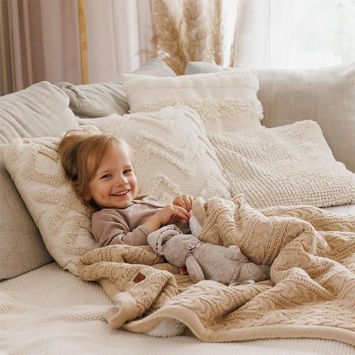 cumpără Lenjerie de pat pentru copii BabyOno 1657 Patura de bumbac cu captuseala din fleece brown în Chișinău 