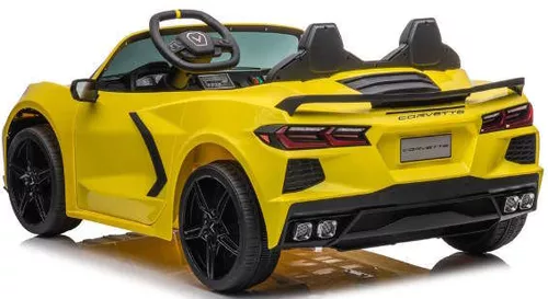 cumpără Mașină electrică pentru copii Kids car 8070490R_Yellow Corvette C8, 12V10AH, scaune din piele în Chișinău 