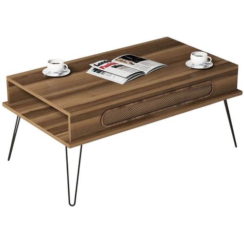 cumpără Măsuţă cafea Trendy Ekol, Nuc 105x45x56cm în Chișinău 