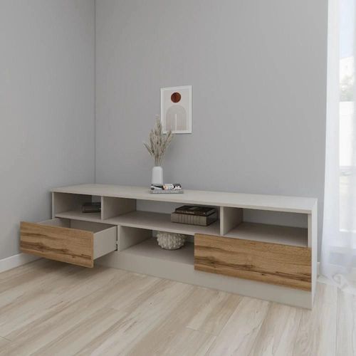 купить Тумба напольная для TV Smartex (16358) Т6 160cm TV Kashemir+Stejar Inchis в Кишинёве 
