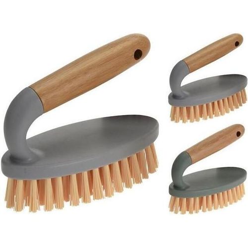 cumpără Mop și perie Promstore 42717 Щетка Daily 14cm, Г-ручка бамбук, жесткая în Chișinău 