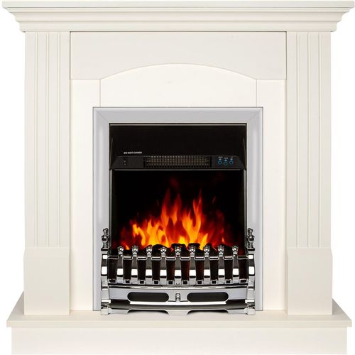 cumpără Șemineu electric ArtFlame Nobira & Galileo silver, 950x920x240mm, Alb în Chișinău 
