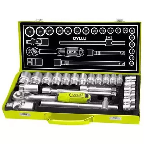 купить Набор ручных инструментов Dyllu DTST2L24 Набор торцевых ключей 1/2" (24 шт.) (50758) в Кишинёве 