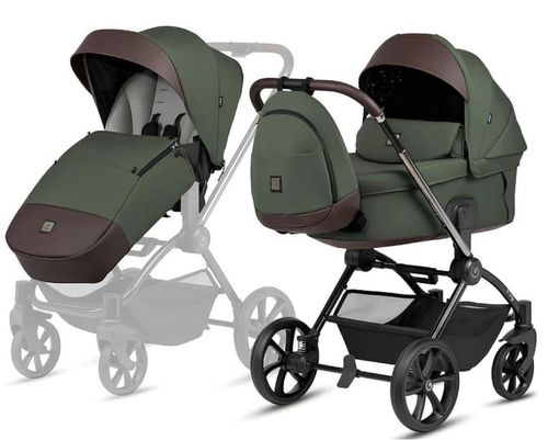 купить Детская коляска Tutis 2in1 GIO PLUS Muschino Olive (1552176) в Кишинёве 