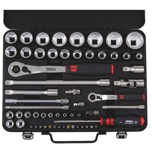 купить Набор ручных инструментов Wurth 00965 090 59 Trusa tubulare + biti 1/2"+1/4" 59 piese в Кишинёве 
