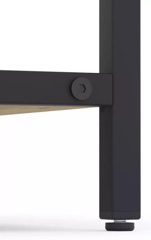 купить Офисный стеллаж Nex Home Raft metalic Loft 900x800x400mm, 3 polite PAL, Anthracite/Oak Artisan в Кишинёве 