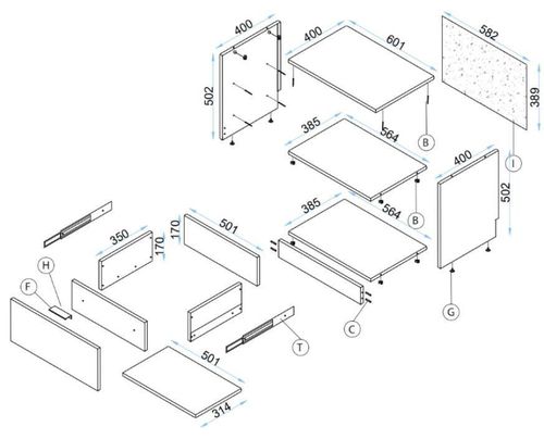 купить Шкаф Arta Mobilei Гостиная Gray G16 (AM127) в Кишинёве 