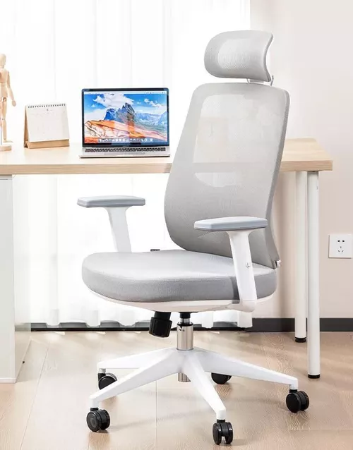 cumpără Fotoliu de birou Deli CDMV02, сетка и обивка, белое în Chișinău 