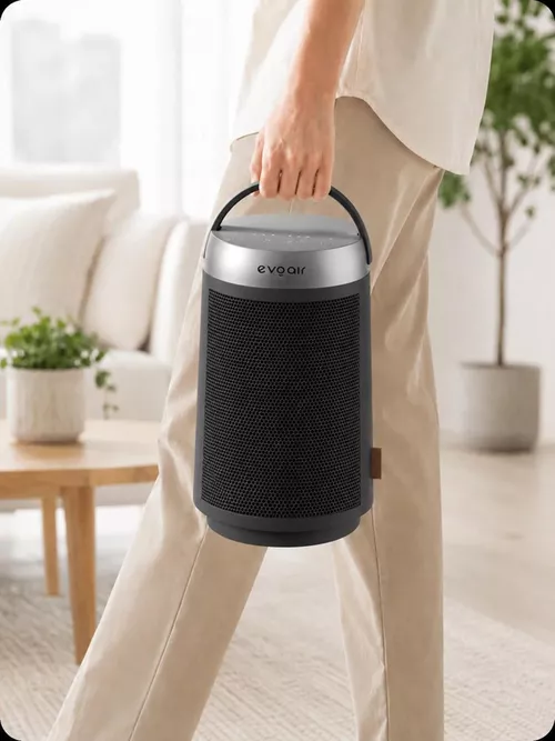 купить Тепловентилятор EvoAir Warmix 1500, Negru в Кишинёве 