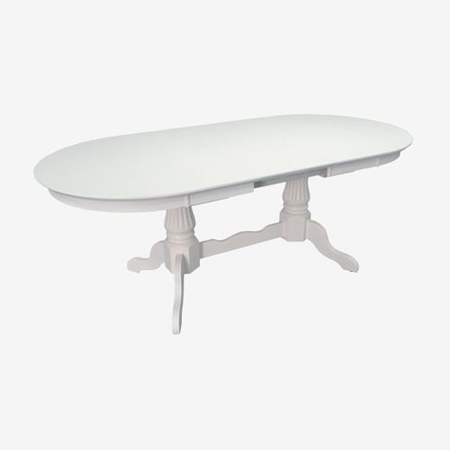 купить Комплект стол и стулья Evelin di Costacurta стол HV-33V White + 6 стульев YTC-055Wh UF885-03 Light beige в Кишинёве 