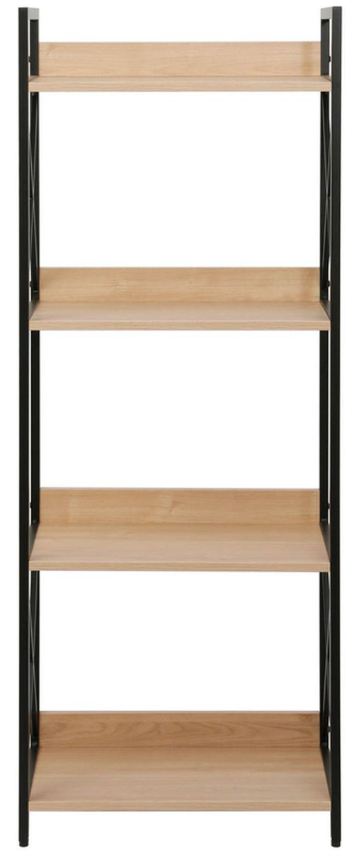 купить Офисный стеллаж Deco Karl 4 nivele (51x30x137.5H) Oak/Black в Кишинёве 