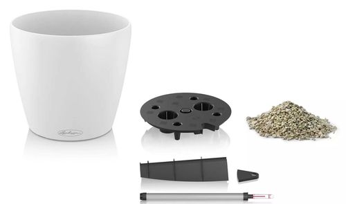 купить Цветочный горшок Lechuza Classico Color 21, White в Кишинёве 