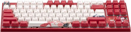 купить Клавиатура Varmilo VEM87 Koi 87Key, EC V2 Rose, EN/UKR, White Led, Red в Кишинёве 