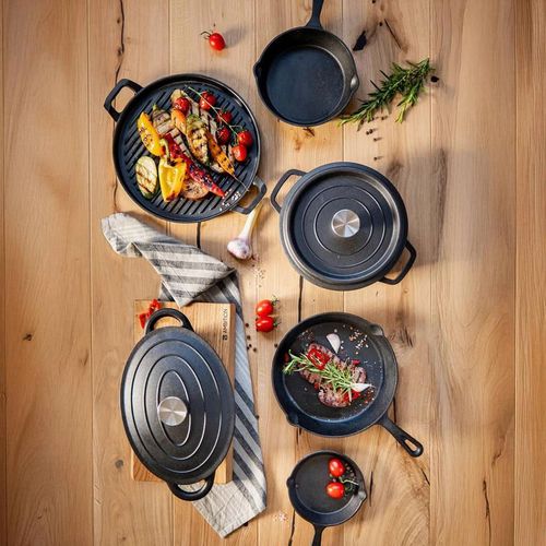 купить Кастрюля Ambition 68607 Cast Iron Grill 20cm 2,2l в Кишинёве 