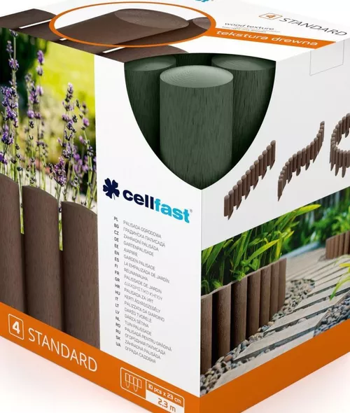 купить Декор Cellfast 34642 Декоративный забор для сада (4 элемента) L=2.3 m, H=155/255 (зелёный) 34-042 в Кишинёве 