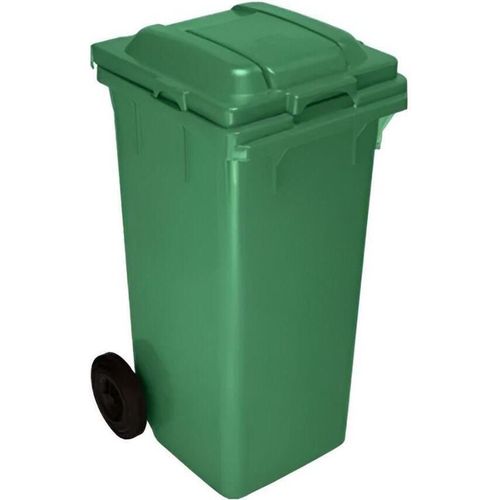 cumpără Coș de gunoi Hydro S Tomberon din plastic cu capac si roti din cauciuc, 120 L, verde, 8001245 în Chișinău 
