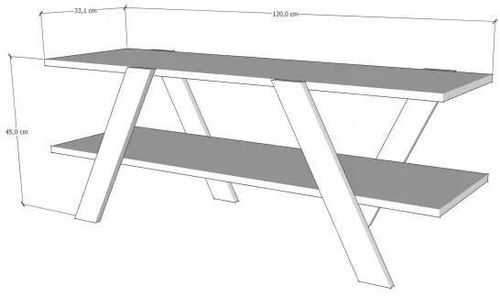 купить Тумба напольная для TV Trendy Aprilie Antracit, 120x45x33cm (GTR000207) в Кишинёве 