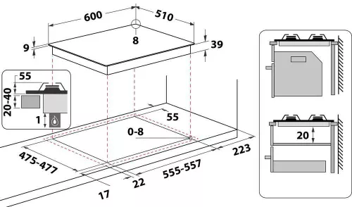 cumpără Plită încorporabilă pe gaz Hotpoint-Ariston PCN641T/IX/HA în Chișinău 