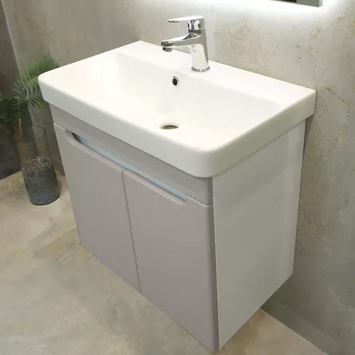 cumpără Dulap pentru lavoar Bayro подвесной Damat под умыв. Luxor 700 light grey în Chișinău 