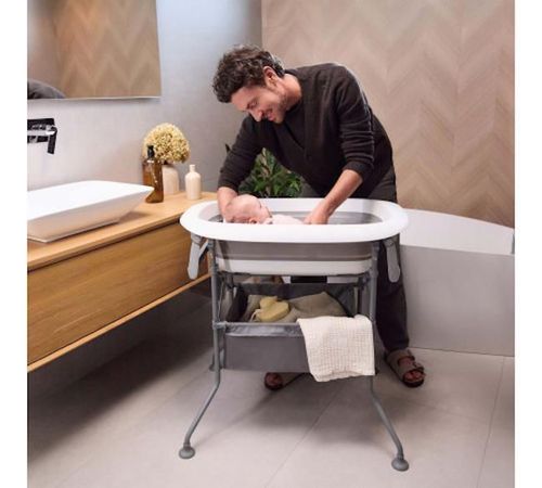 cumpără Cădiță KinderKraft KABUBB00GRY0000 Bubbly grey (ванночка-пеленальный столик) în Chișinău 