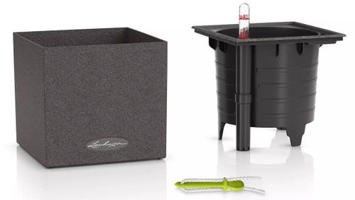 cumpără Ghiveci pentru flori Lechuza Canto Stone 14, Quartz White în Chișinău 