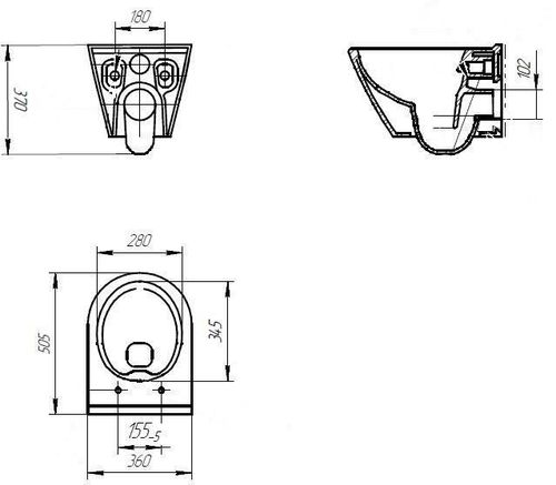 купить Унитаз Cersanit City Oval Rimless Slim с сиденьем микролифт DRP в Кишинёве 