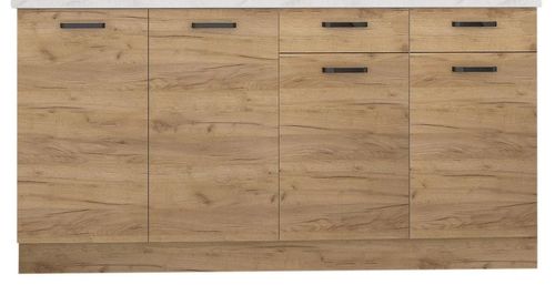 cumpără Mobilă pentru bucatarie Marcel Prod Vio 1.6m White/Craft Oak Golden în Chișinău 