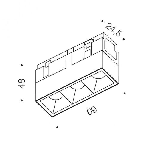 купить Светильник линейный IN_LINE COMFORT 06.0691.4.940.BK в Кишинёве 