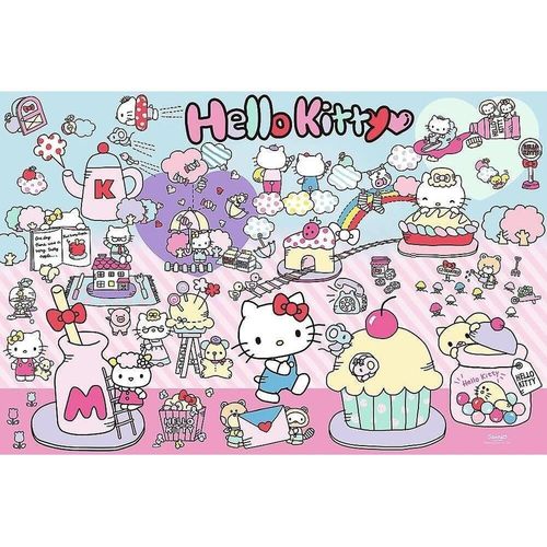 купить Пазл Trefl 23031 Explorează lumea lui Hello Kitty, 300el в Кишинёве 