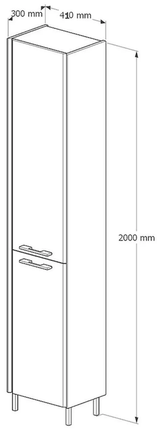 купить Шкаф-пенал miscellaneous PARIS Alb Dr. в Кишинёве 
