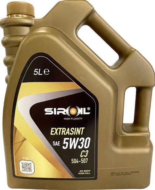 купить Масло Siroil 5W30 C3 5l EXTRASINT VW504-507 (SIR11505) в Кишинёве 