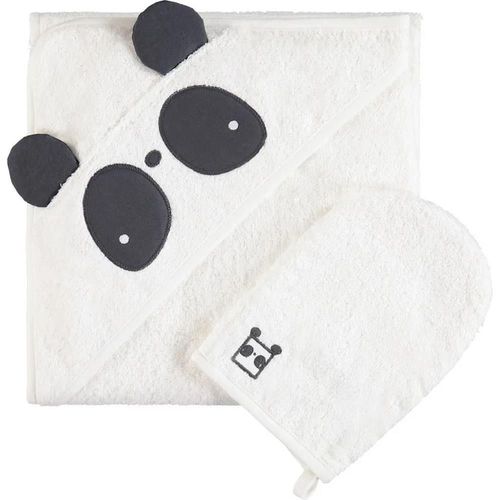 cumpără Accesoriu pentru baie Premaman PBRF1P-ECR-UNQ Prosop de baie cu gluga si manusa Panda în Chișinău 