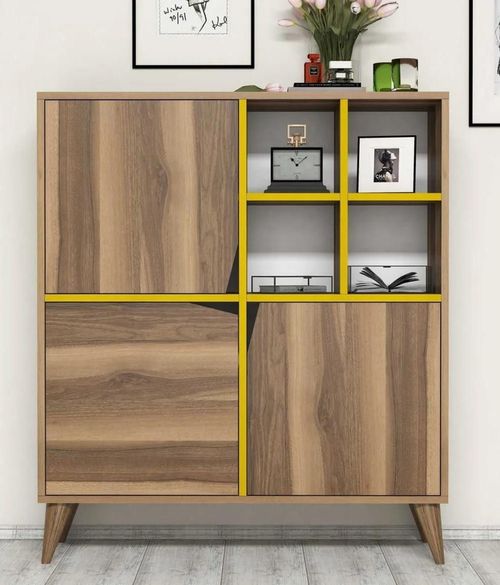 купить Комод Trendy Puls-Nuc, Galben 100x115x30cm, multifunctionala (GTR006631) в Кишинёве 