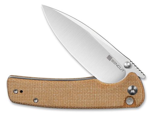 купить Нож походный Sencut S21007-3 Sachse, mâner Micarta maro, Button Lock в Кишинёве 
