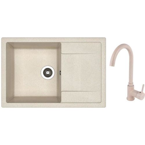 cumpără Chiuvetă bucătărie cu bateria Dr.Gans Techno 760 + SanDonna F 7073 bej în Chișinău 