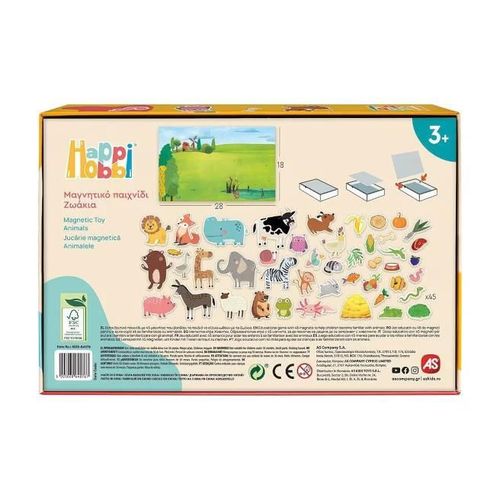 купить Набор для творчества As Kids 1029-64076 Magneti Educationali, Lumea Animalelor, 1444D в Кишинёве 