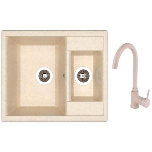 купить Мойка кухонная со смесителем Dr.Gans Astra 620K + SanDonna F 7073 bej в Кишинёве 