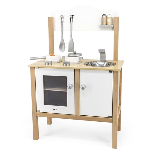 купить Игрушечная кухня и посуда Viga 50223 Noble Kitchen w/Accessories в Кишинёве 