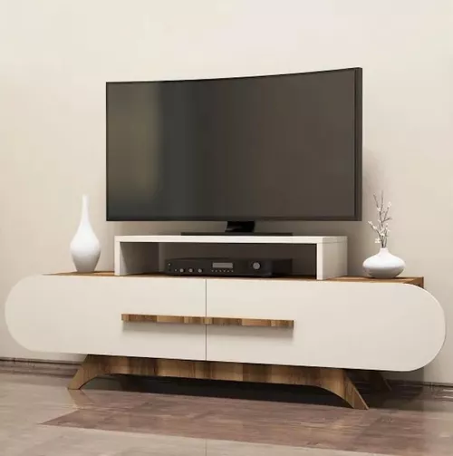 cumpără Comodă TV Trendy Trandafir, Nuc, Smantana 145x49x36cm în Chișinău 