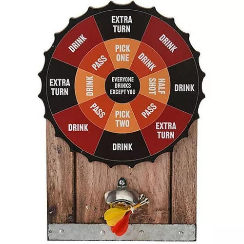 cumpără Darts Promstore 46708 Joc de bar Darts 27x40cm, cu eschizator de sticle montabil pe perete în Chișinău 