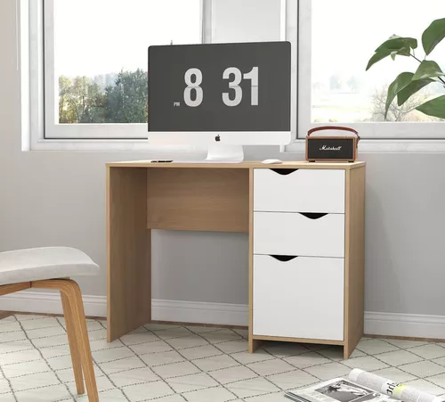 cumpără Masă de birou Deco Birou Camaro 100x51x76H White/Oak în Chișinău 