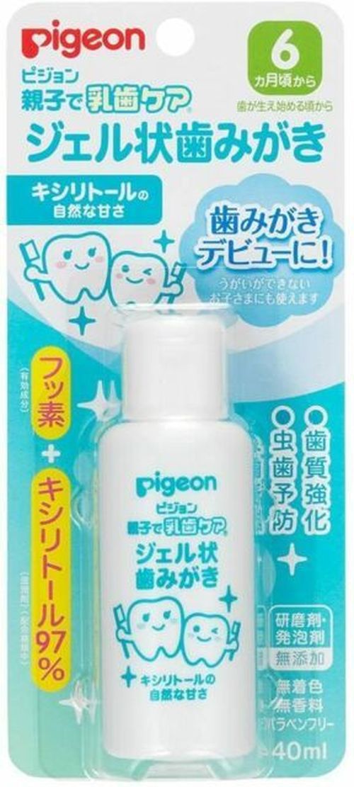 Gel pentru curățarea dinților de lapte Pigeon cu xilitol (6 luni+) 40 ml 