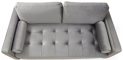 cumpără Canapea Trendy Roma Gri deschis, 90x70x175cm (2 locuri) în Chișinău 