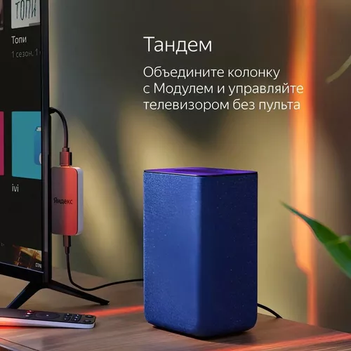 купить Колонка портативная Bluetooth Yandex YNDX-00051B Alisa Station 2 Blue в Кишинёве 