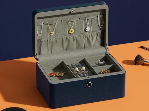 cumpără Safeu de mobilier Deli DLAE205-BL, 150х330х220мм, синий (для ювелирных изделий) în Chișinău 