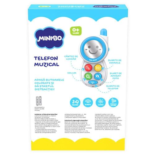 cumpără Jucărie muzicală Huanger D2R4/11 (19353) Telefon muzical pentru bebeluși HE0512 în Chișinău 